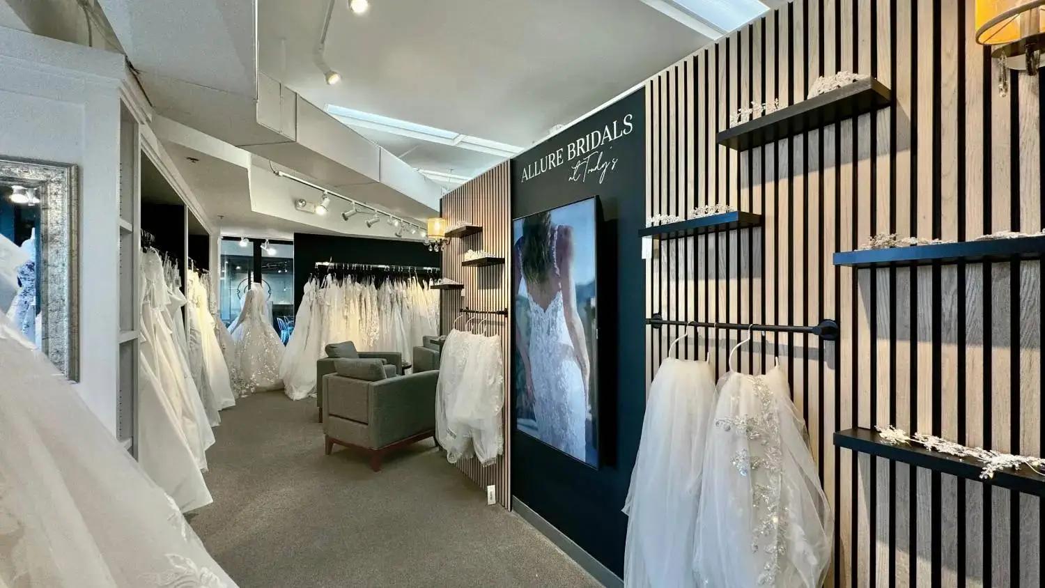Allure Bridals showroom inside Trudys Brides