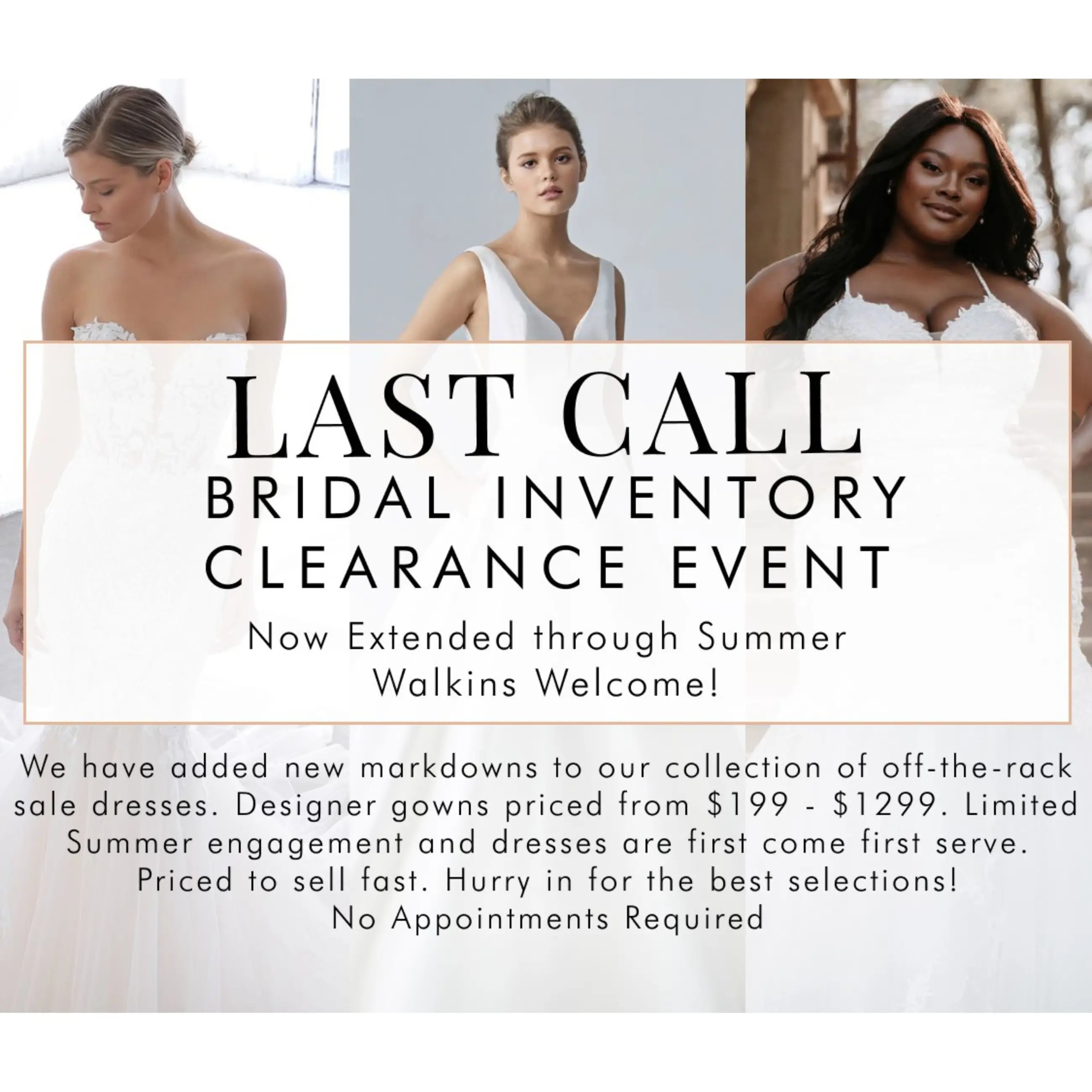 LAST CALL! Get Your Dream Bridal dress to Take Home Today! Main Image