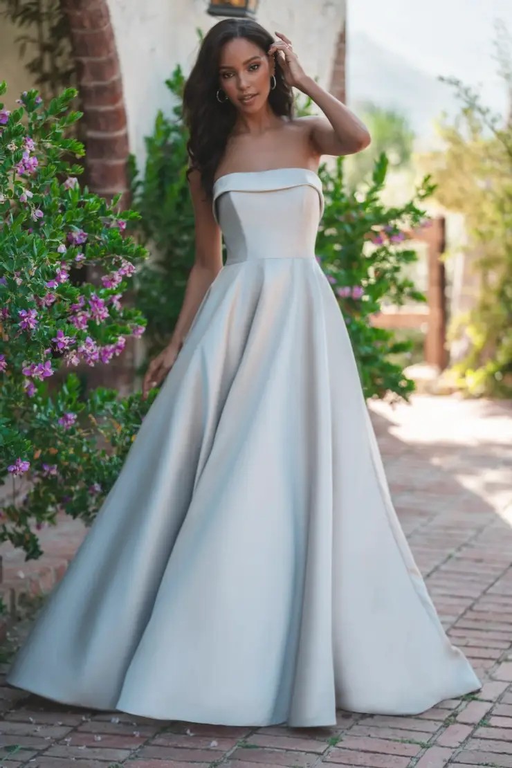 Model wearing a bridal dress