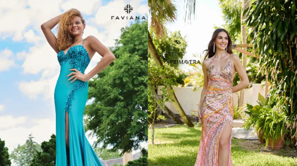 mom's wearing MGNY dresses