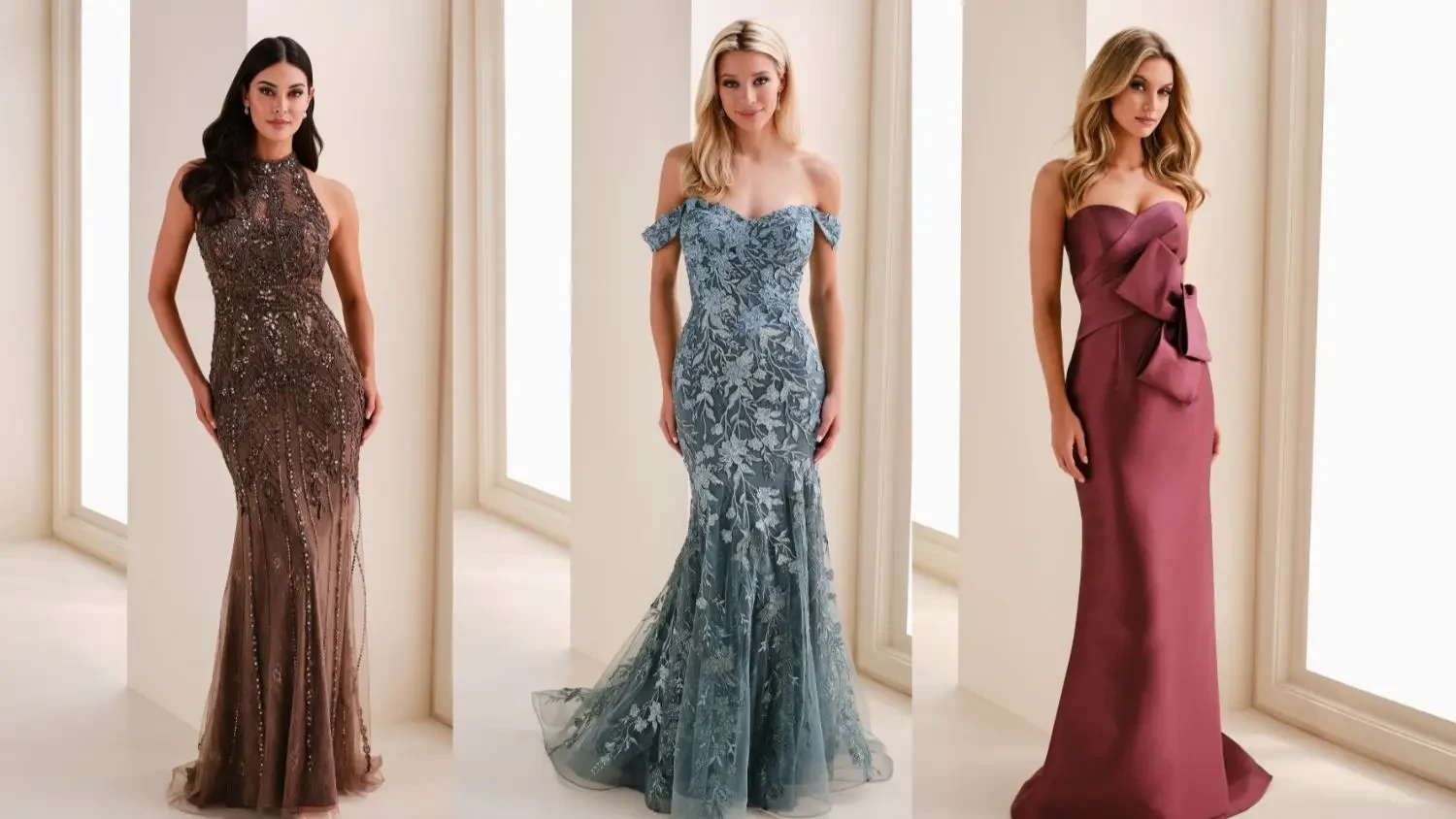 Mon Cheri mothers gowns