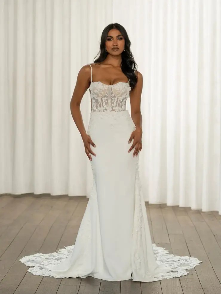 Model wearing a bridal gown
