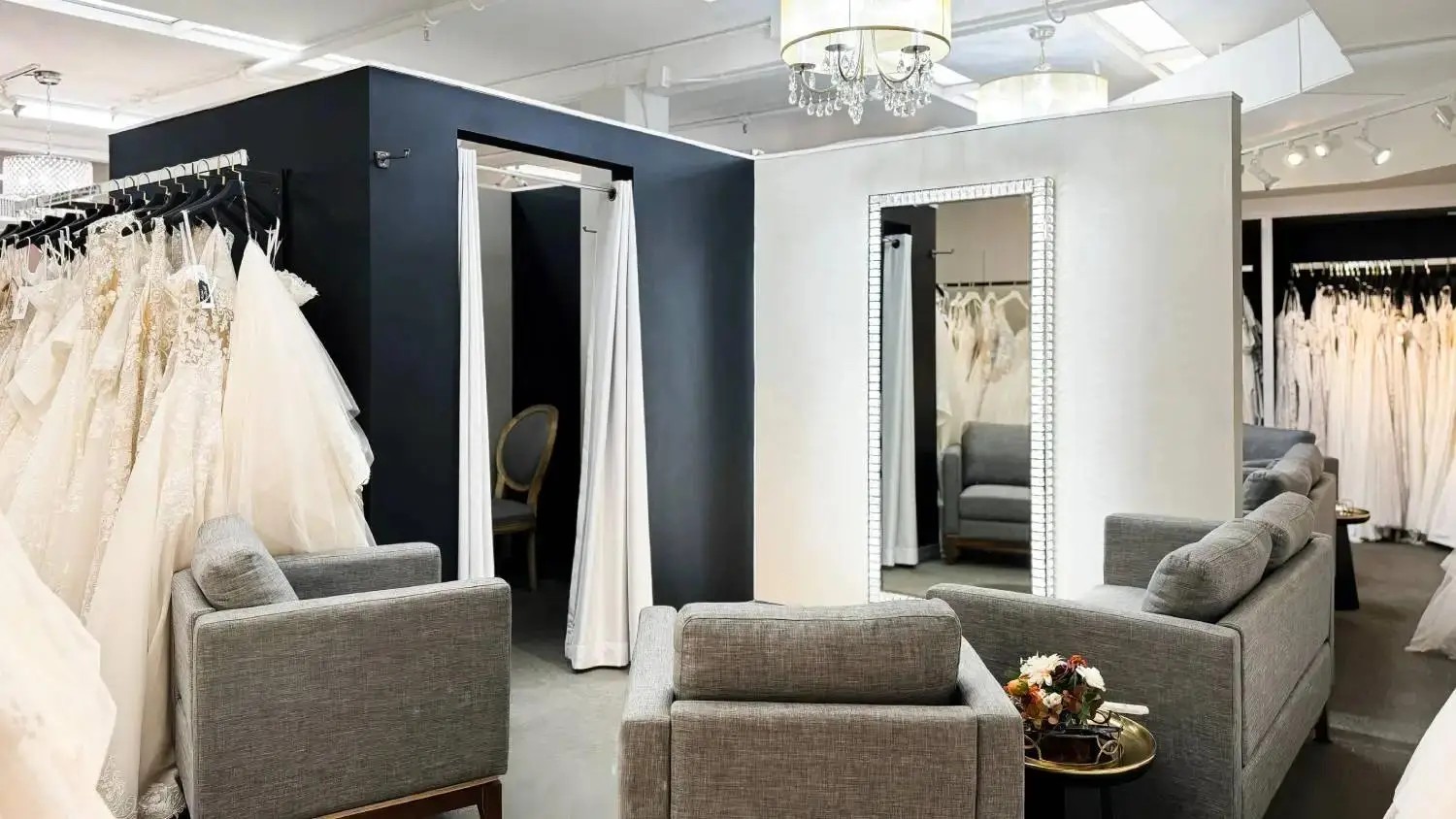 Allure Bridals showroom inside Trudys Brides