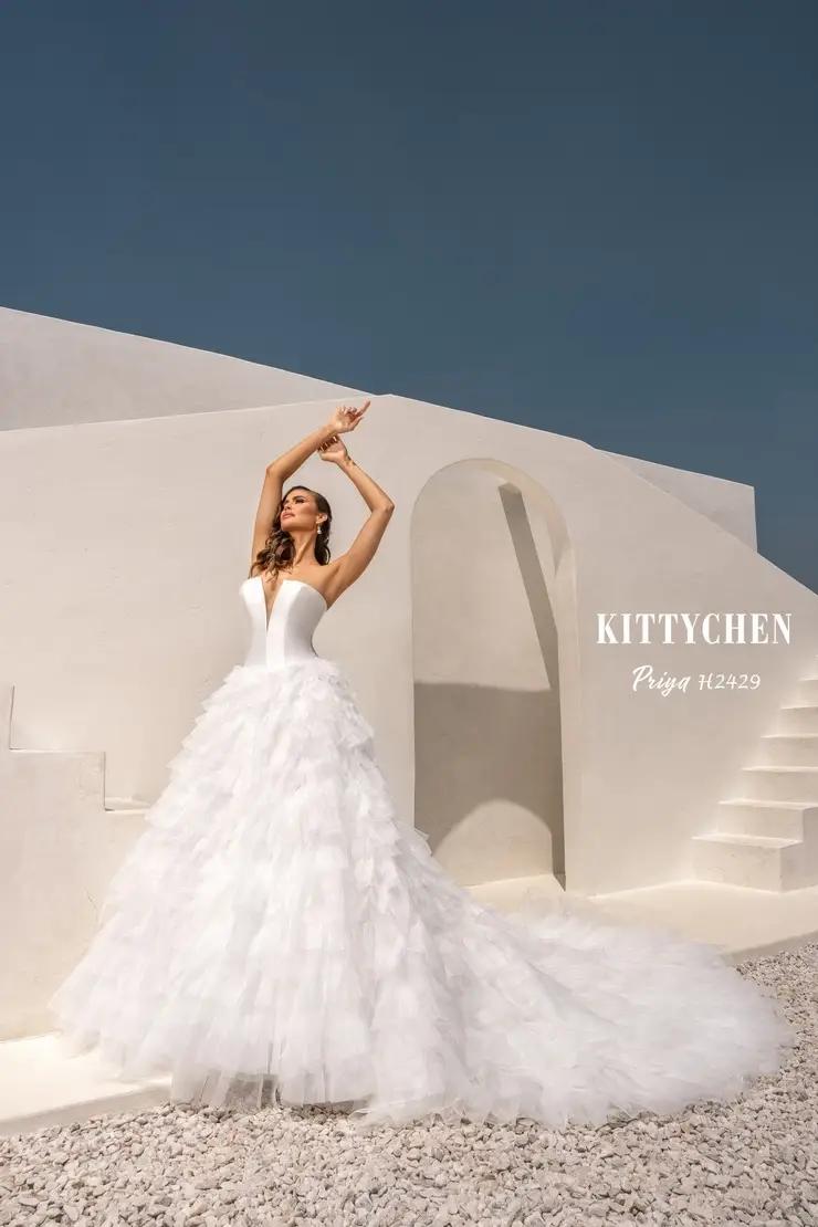 Model wearing Wedding Dress