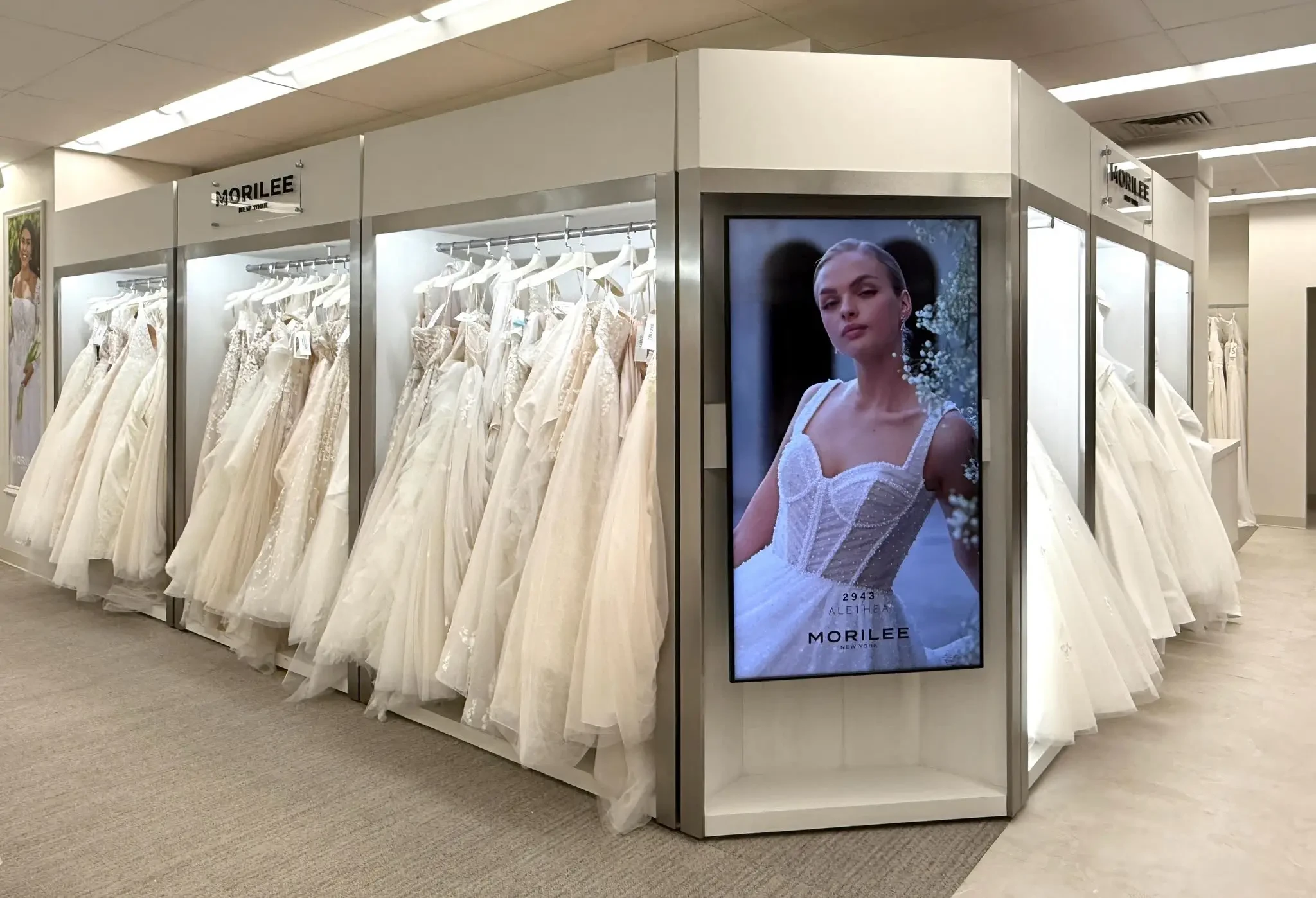 Morilee in store boutique at Trudys Brides