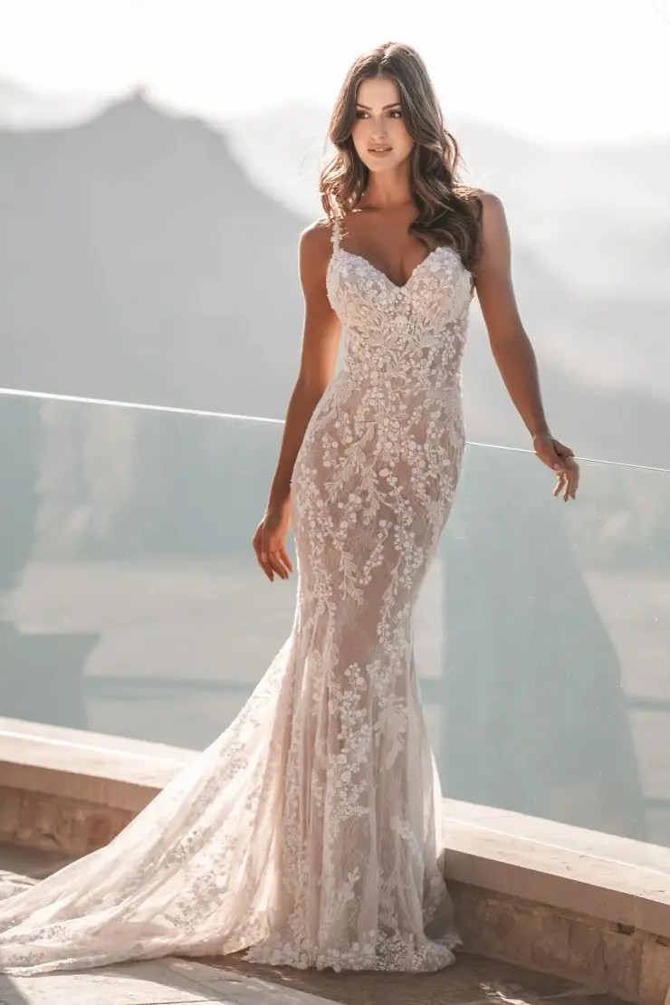 Model wearing a bridal gown