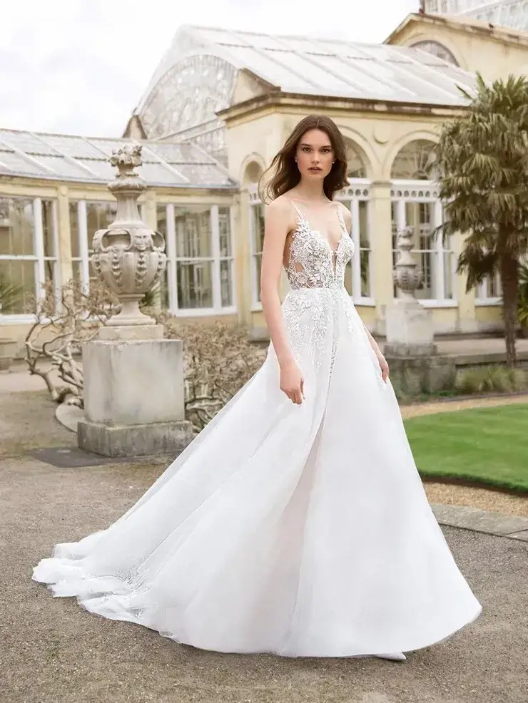 Model wearing a bridal gown