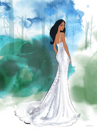 Disney Fairy Tale Weddings Style #Pocahontas D265 Pocahontas #7 thumbnail