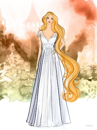 Disney Fairy Tale Weddings Style #Rapunzel D266 Rapunzel #15 thumbnail