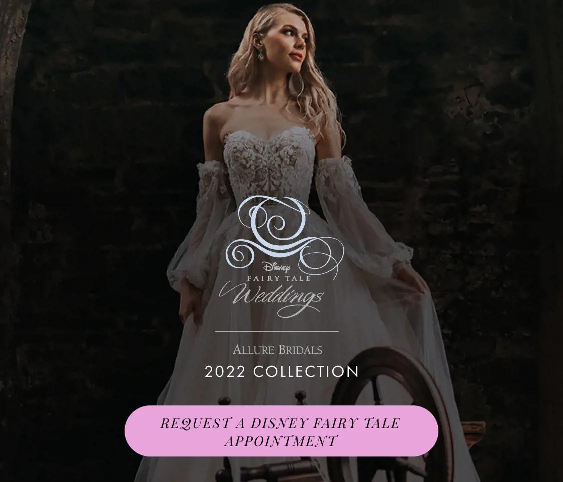 Disney Fairytale Wedding gowns at Trudys Brides. Mobile image.
