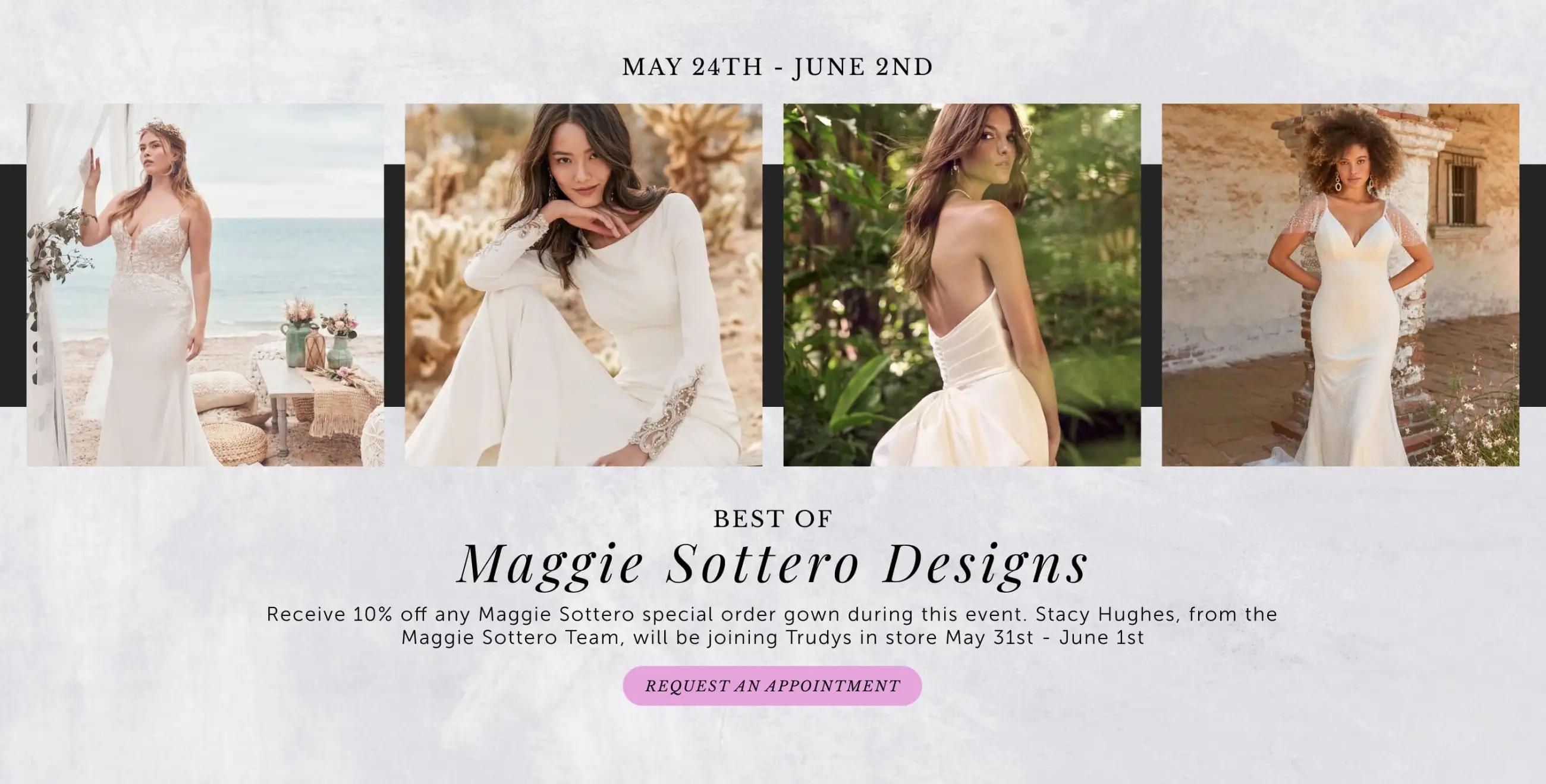 Maggie Sottero collection preview at Trudys Brides