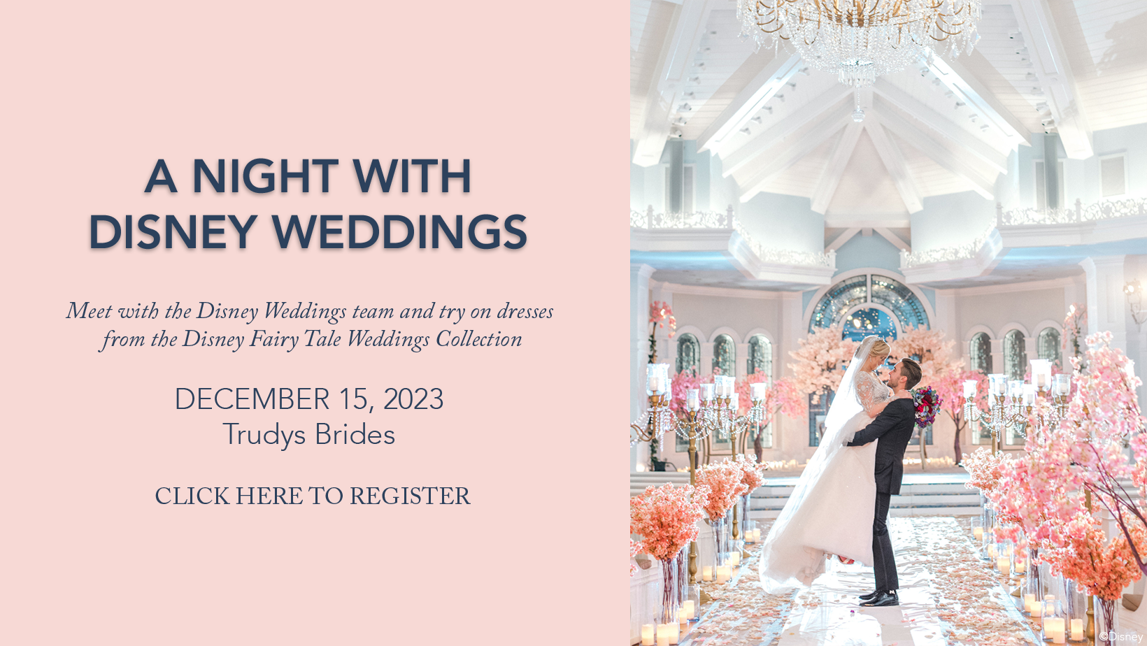 Disney event at Trudys Brides