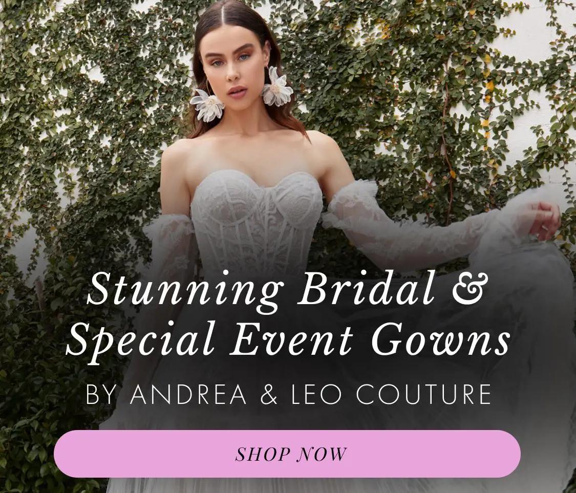 Andrea & Leo Couture dresses at Trudys Brides