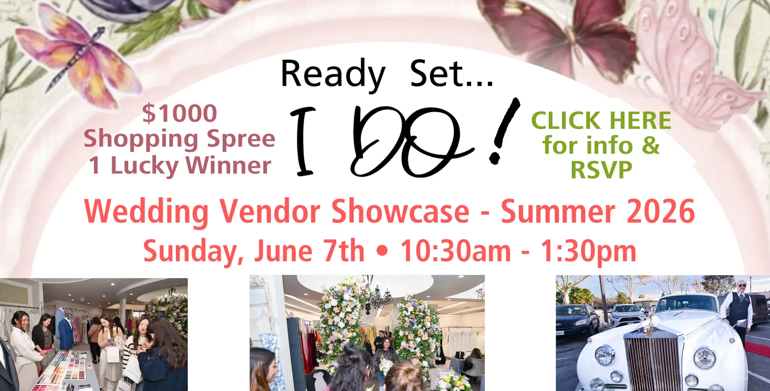 Ready Set, I Do vendor showcase banner at Trudys Brides