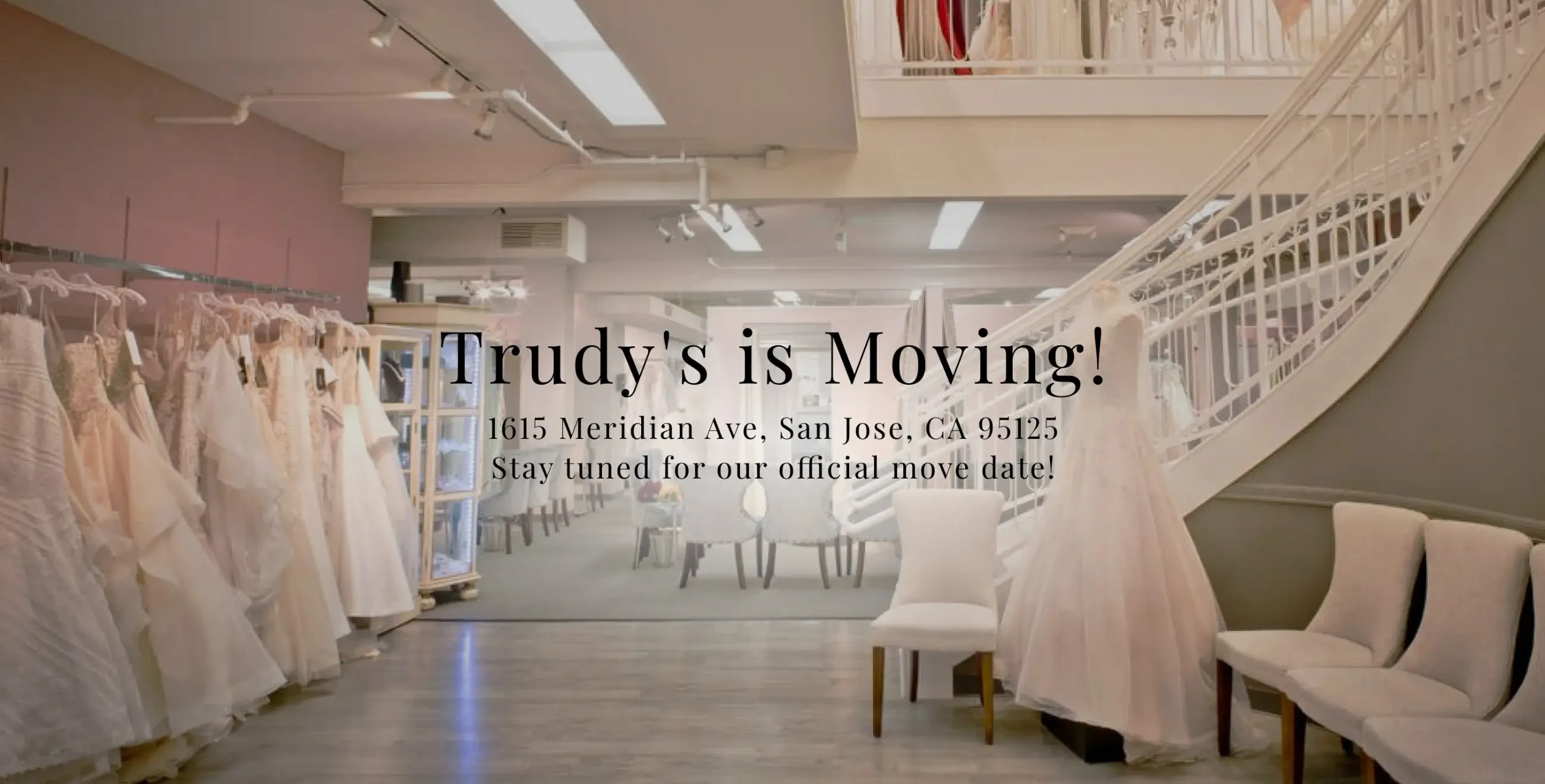 Moving banner for Trudys Brides