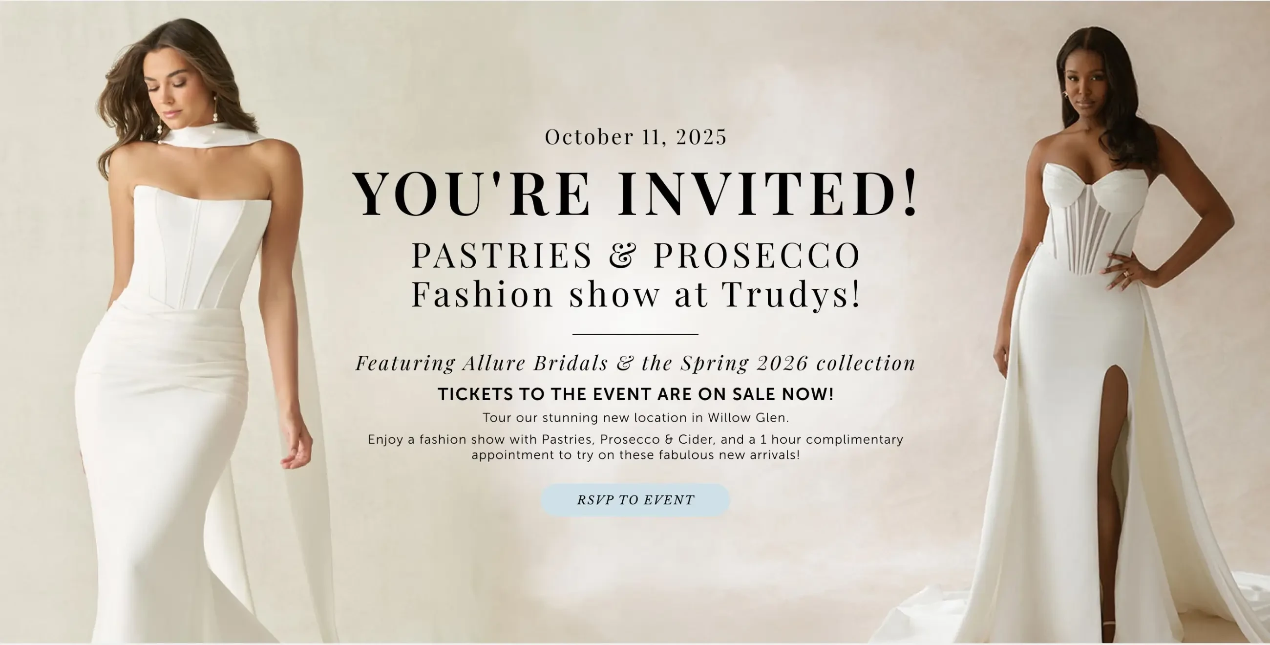 Allure Bridals Trunk Show at Trudys Brides