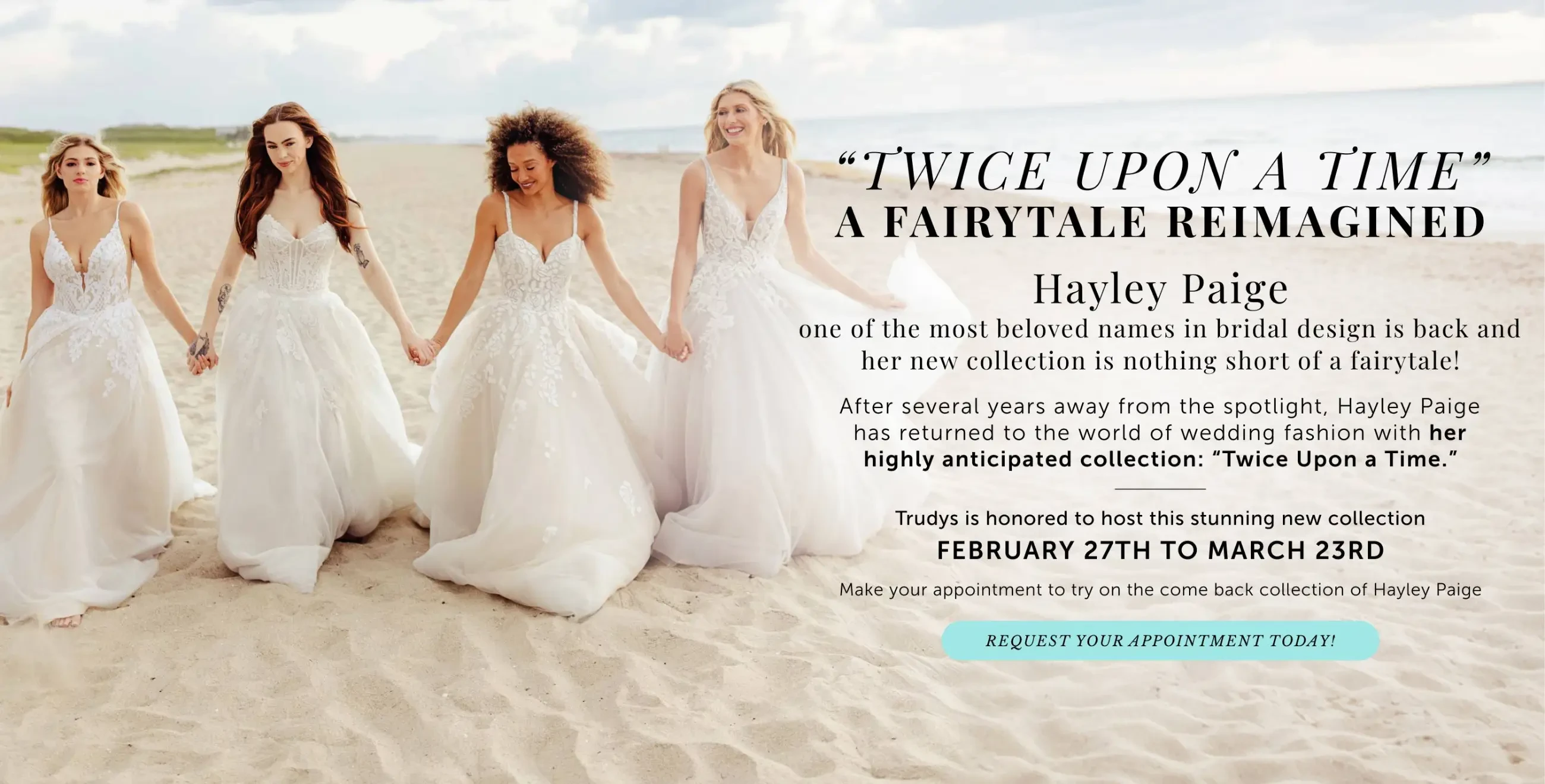 Hayley Page dresses at Trudys Brides