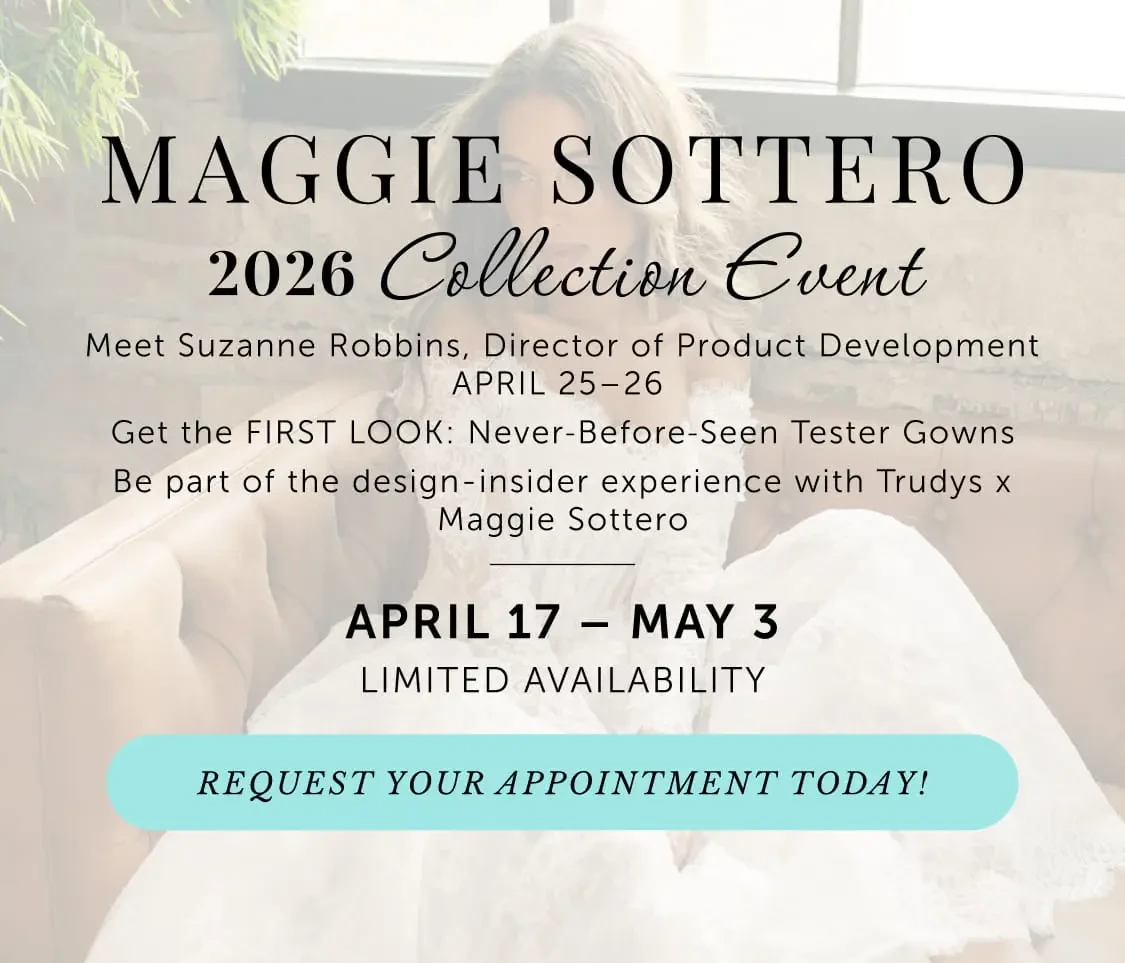 Maggie Sottero collection banner at Trudys Brides
