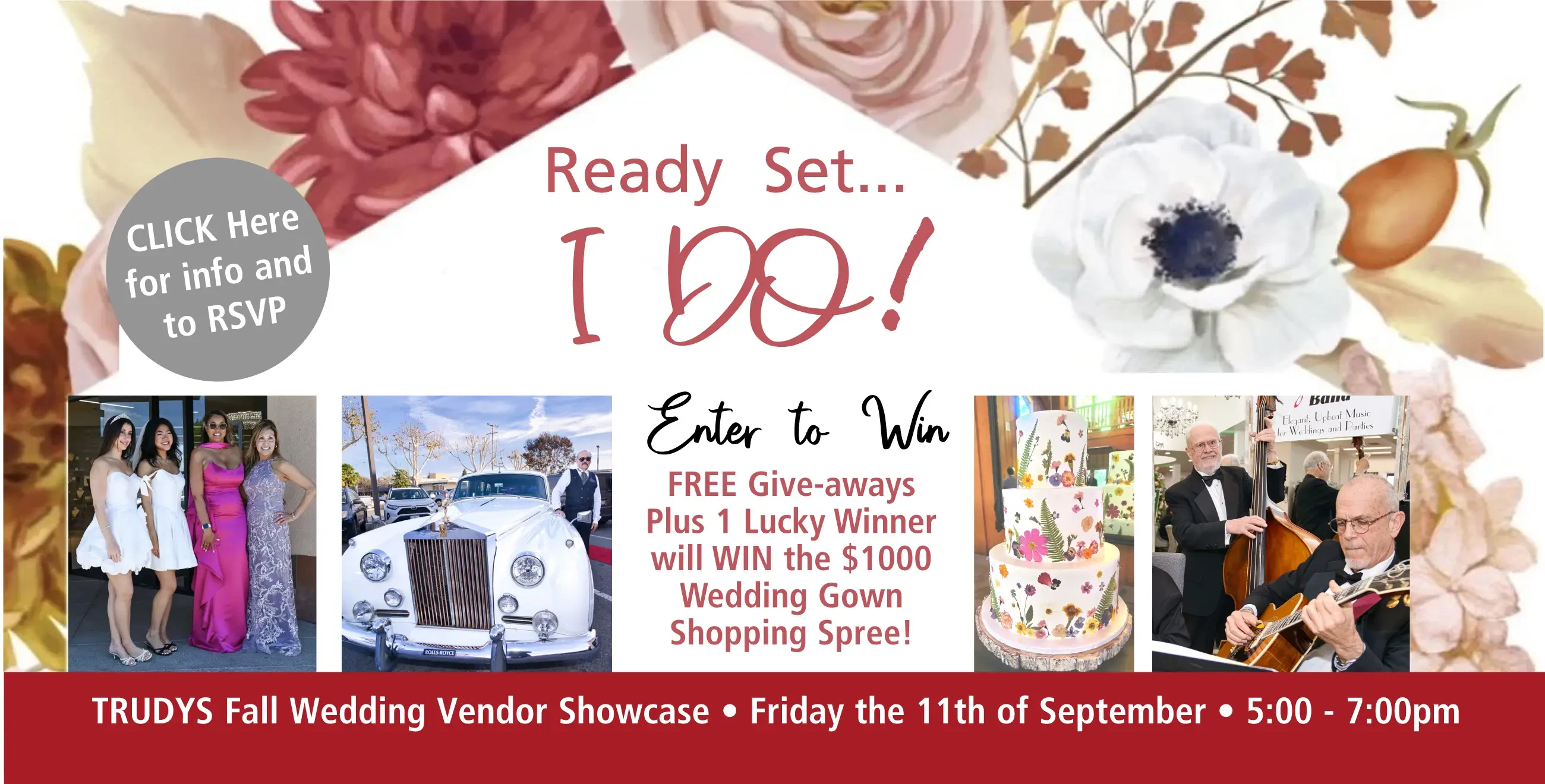 Ready Set, I Do vendor showcase banner at Trudys Brides