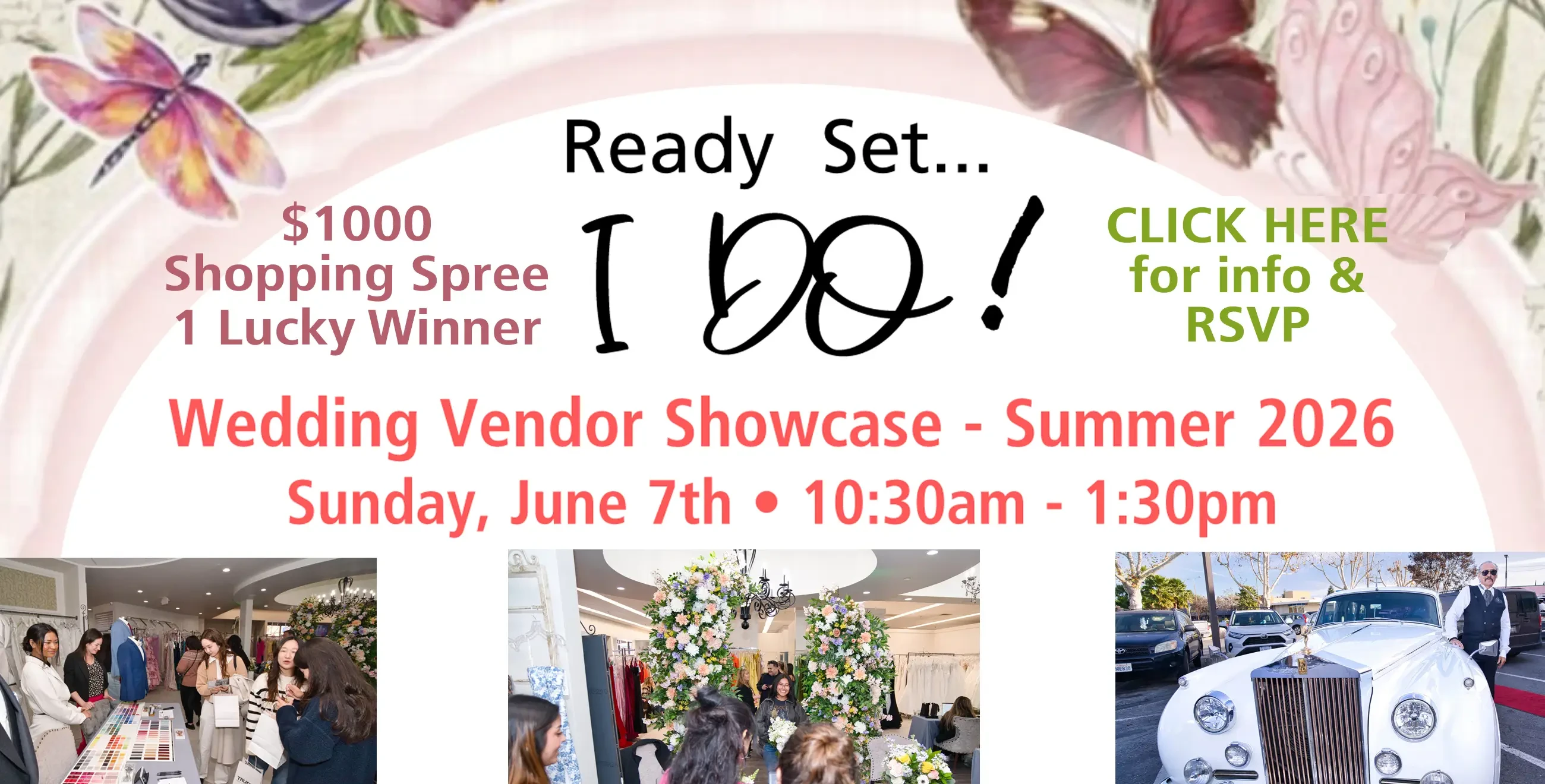 Ready Set, I Do vendor showcase banner at Trudys Brides